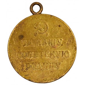 Rusko - SSSR.  Medaile Za obranu Leningradu. Bronz, bez stuhy