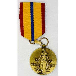 Medaile pro účastníky osvobození západního Československa 1945 - Pelhřimov. Mosaz 36 mm...