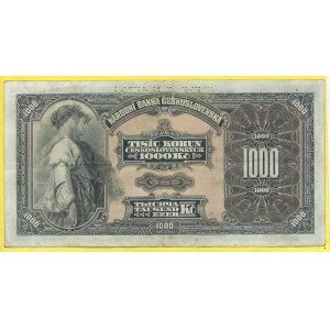 1000 Kč 1931, s. C. H-26aS1. perf. SPECIMEN
