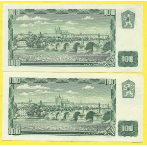 Česká republika . 100 Kč/Kčs 1961/(93), s. G32, M02. H.-CZ4a, 4b