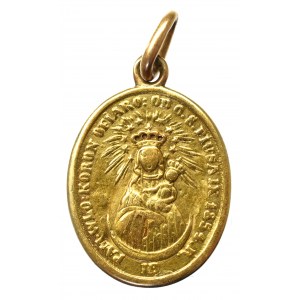 medalik Matka Boska Ostrobramska 1854