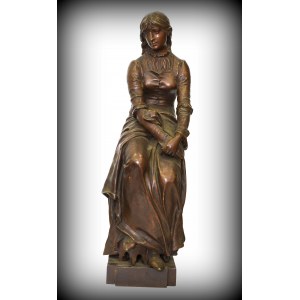 France, Eugen Mariolon bronze figure fine arts exhibition 1887
