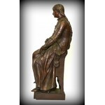 Frankreich, Eugen Mariolon Bronzefigur Kunstausstellung 1887