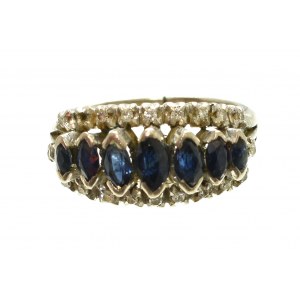 Europe, Ring with sapphires and diamonds