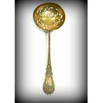 France, Skimmer spoon with vegetable engraving