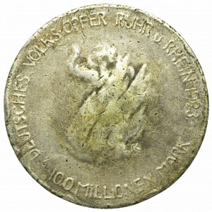 Niemcy, Zagłębie Rurhy, 100.000.000 marek 1923