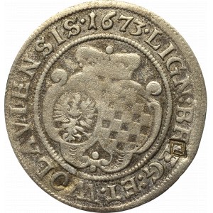 Schlesien, 6 kreuzer 1673, Brieg