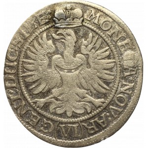 Śląsk, Księstwo Legnicko-Brzesko-Wołowskie, regentka LudwiKa, 6 krajcarów 1673, Brzeg - punca B