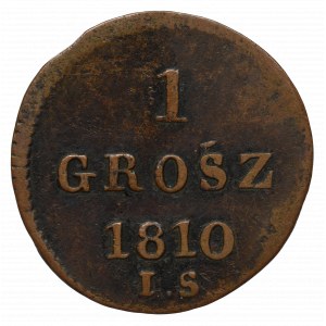 Księstwo Warszawskie, 1 grosz 1810 - rzadkość GROŚZ