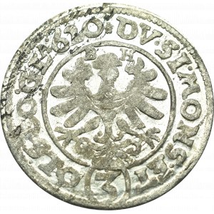 Śląsk, Księstwo Oleśnicko-Ziębickie, 3 krajcary 1620, Oleśnica - rzadki B-H przy głowie