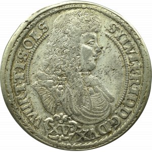 Schlesien, Duchy of Oels, Sylvius Friedrich, 15 kreuzer 1675