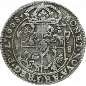 Jan II Kazimierz, Ort 1668, Bydgoszcz - rzadkość rozeta pod popiersiem