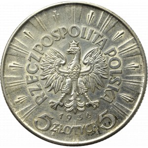 II Republic of Poland, 5 zloty 1936 Pilsudski