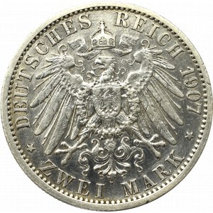 Germany, Preussen, 2 mark 1907