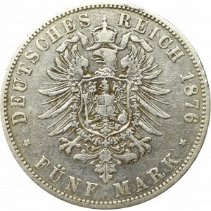 Germany, Hamburg, 5 mark 1876