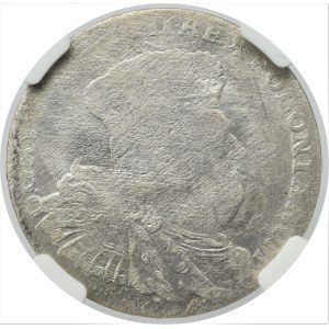 August III Sas, 8 groszy 1753 - EFEKTOWNY DESTRUKT - NGC MS62