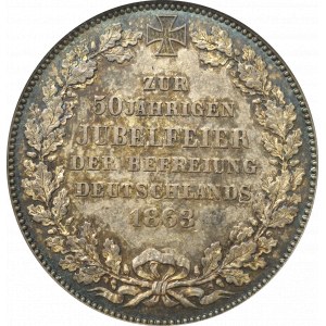 Niemcy, Brema, Talar 1863 - 50 rocznica wyzwolenia Niemiec NGC MS64