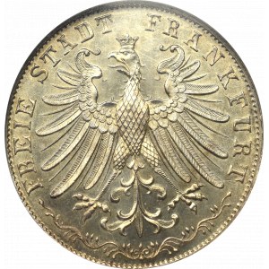 Niemcy, Frankfurt, 2 guldeny 1851 - NGC MS63