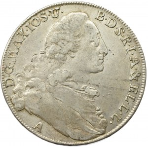 Germany, Bavaria, Maximilian Joseph, thaler 1773