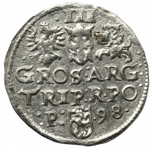 Zygmunt III Waza, Trojak 1598, Poznań - nieopisany :P: