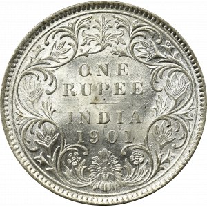 Indie brytyjskie, 1 Rupia 1901, Bombaj