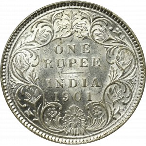 British India, 1 rupee 1901, Mumbay