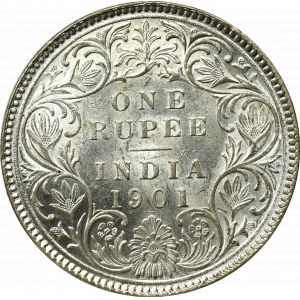Indie brytyjskie, 1 Rupia 1901, Bombaj
