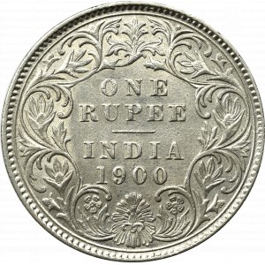 Indie brytyjskie, 1 Rupia 1900, Kalkuta