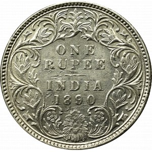 British India, 1 rupee 1890, Mumbay