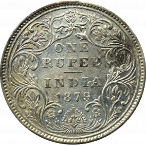 Indie brytyjskie, 1 Rupia 1879