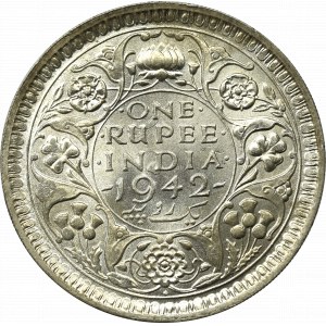 Indie brytyjskie, 1 Rupia 1942, Bombaj