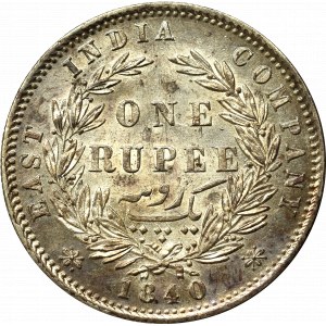 British India, 1 rupee 1840