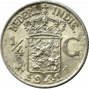 Netherlands India, 1/4 gulden 1941