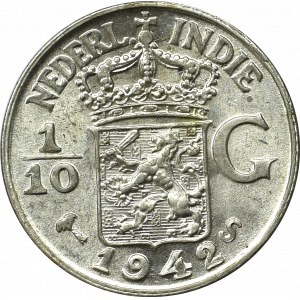 Netherlands India, 1/10 gulden 1942