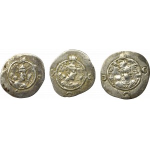 Sasanians, lof ot 3 Drachms