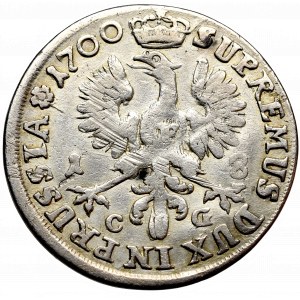 Germany, Preussen, Friedrich III, 18 groschen 1700, Konigsberg