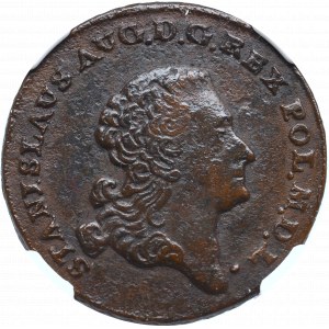 Stanislaus Augustus, 3 groschen 1766 G - NGC AU53BN
