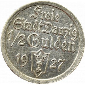 Free City of Danzig, 1/2 gulden 1927