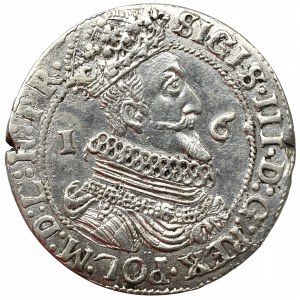 Sigismund III, 18 groschen 1624, Danzig - date overstriked