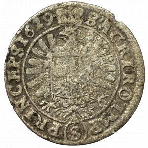Schlesien, Albert von Wallenstein, 3 kreuzer 1629, Jicin