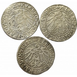 Germany, Preussen, Lot of groschen 1538-42