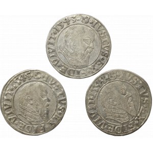 Germany, Preussen, Lot of groschen 1543-45