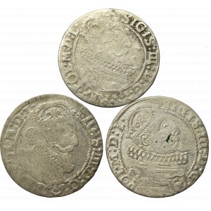 Sigismund III, Lot of 6 groschen 1624-26
