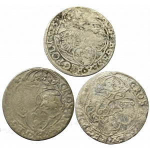 Sigismund III, Lot of 6 groschen 1624-26