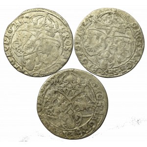 Sigismund III, Lot of 6 groschen 1625-26