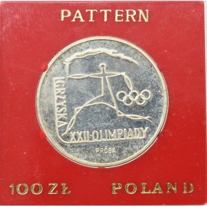PRL, 100 złotych 1980 Olimpiada - Próba