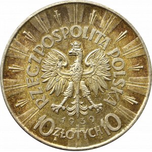 II Republic of Poland, 10 zloty 1939 Pilsudski