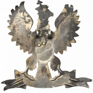 Volksrepublik Polen, Plakat Adler am Band mit Medaillon Mutter Gottes 1946