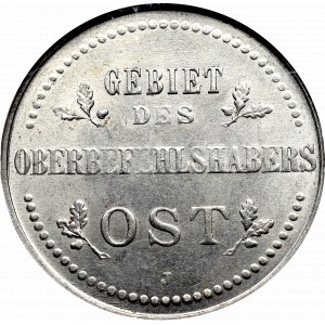 Ober-Ost, 3 kopecks 1916 J, Hamburg - NGC MS63