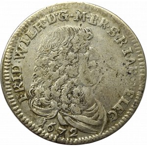 Germany, Preussen, 1/3 thaler 1672